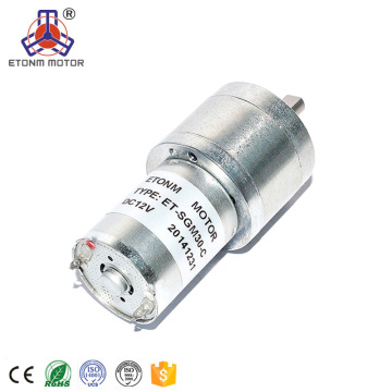 ETONM 32mm Diameter Gearbox DC Spur Gear Motor speed 50rpm